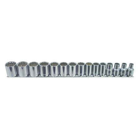 K-TOOL INTERNATIONAL 3/8" Drive Metric, 15 pcs KTI-27501